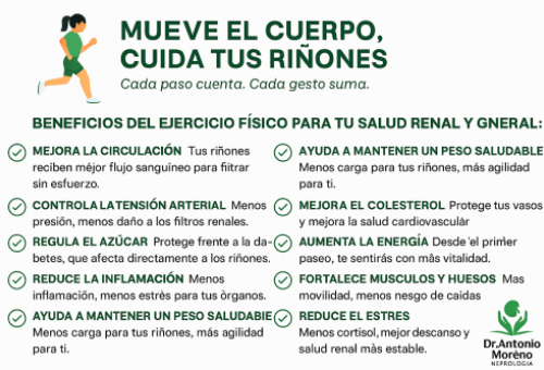 Píldoras beneficios ejercicio físico Dr. Antonio Moreno Nefrólogo Cádiz Píldoras beneficios ejercicio físico Dr. Antonio Moreno Nefrólogo Cádiz