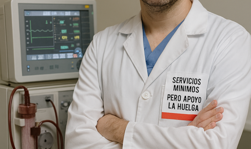 médico enfadado en hemodiálisis Dr Moreno nefrólogo